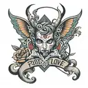 fool in love tattoo design idea