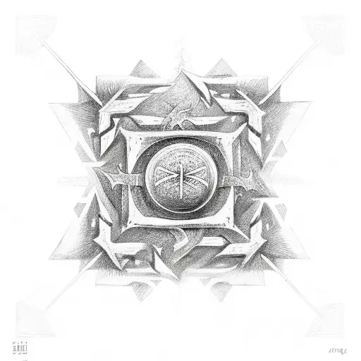Ankh Symbol tattoo design idea