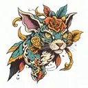 80s tattoo design idea