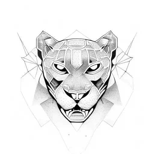 Panther tattoo design idea