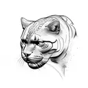 Panther tattoo design idea