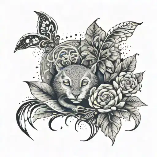 A tattoo representing the client's love for her husband and children tattoo design idea