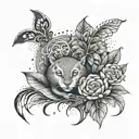 A tattoo representing the client's love for her husband and children tattoo design idea