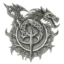 Skyrim logo tattoo design idea