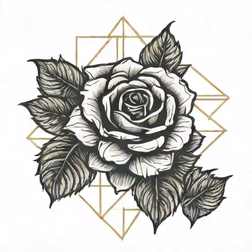 roses with thorns growing tattoo design idea