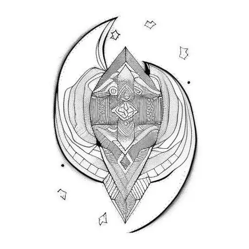 peruvian pattern tattoo design idea