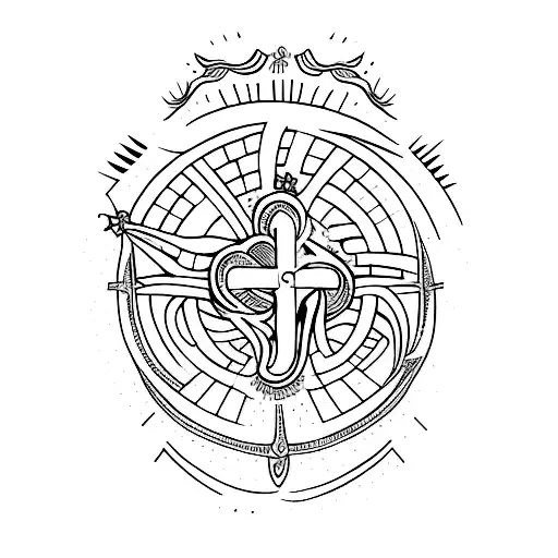 faith, grace and trust tattoo design idea