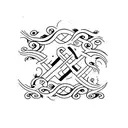 faith, grace and trust tattoo design idea