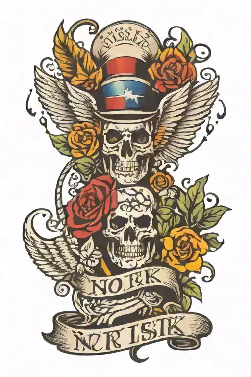 no risk  no story tattoo design idea