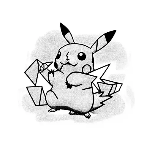 pikachu tattoo design idea