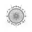 russion roulett wheel tattoo design idea