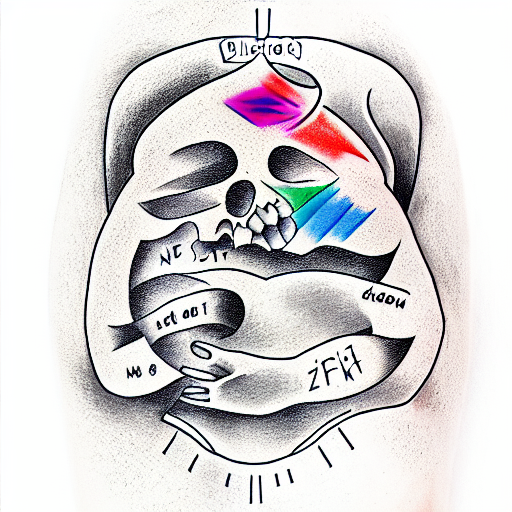 a tattoo showing evolution from a fat kid to a fit adult tattoo design idea