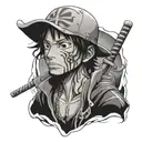 trafalgar law one piece tattoo design idea