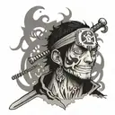 trafalgar law one piece tattoo design idea