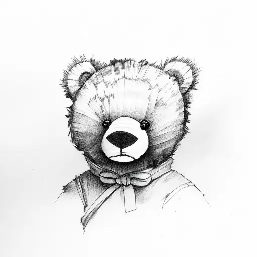 Teddy Bear Hand drawing  Teddy bear tattoos Bear illustration Teddy bear  images