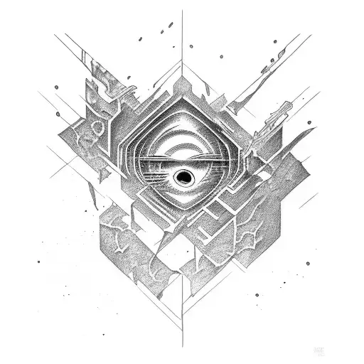 earthquake, tear, tattoo design idea