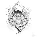 earthquake, tear, tattoo design idea