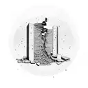 earthquake, sad, die tattoo design idea