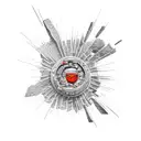 earthquake, sad, die tattoo design idea