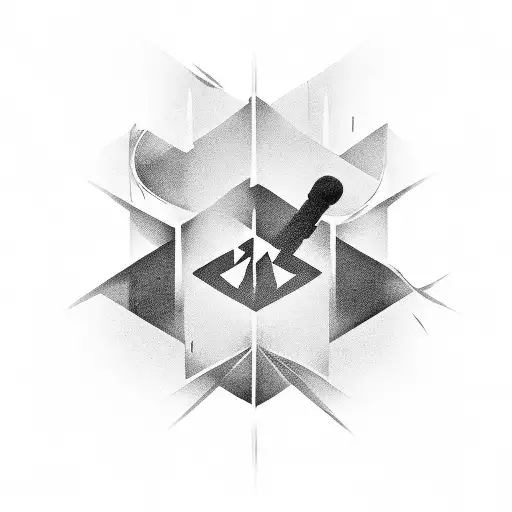 The Weeknd's iconic XO logo combined with a microphone tattoo design idea