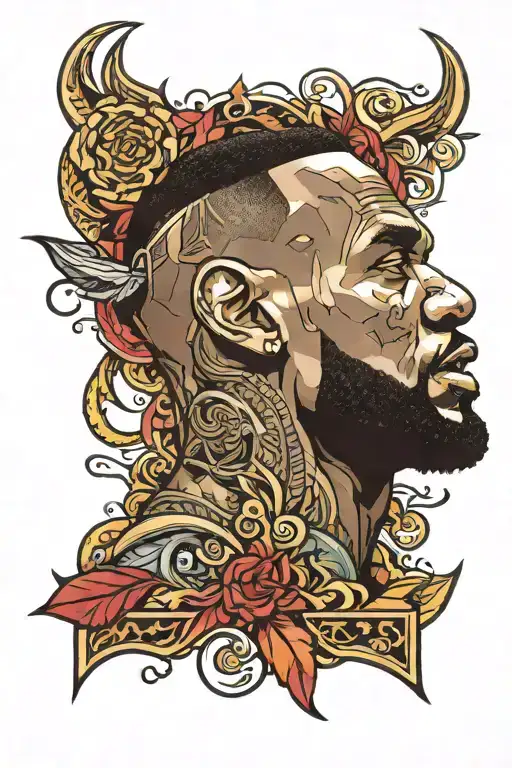 lebron james tattoo design idea