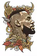 lebron james tattoo design idea