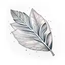 aspen branch leaf tattoo design idea