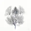 aspen tree branch tattoo design idea