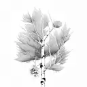 aspen branch tattoo design idea