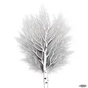 aspen tree branch with leaves tattoo design idea