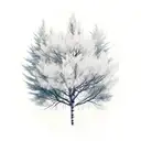 aspen trees tattoo design idea