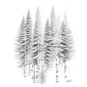 aspen trees tattoo design idea