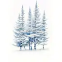 aspen trees tattoo design idea