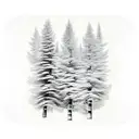 aspen trees tattoo design idea