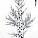 aspen tree tattoo design idea