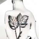 aspen tree branch tattoo design idea