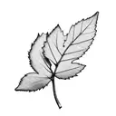 aspen branch leaf tattoo design idea