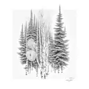 aspen trees tattoo design idea