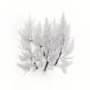 aspen trees tattoo design idea