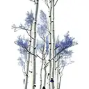 aspen tree tattoo design idea