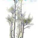 aspen tree tattoo design idea