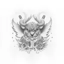 unlucky, win/lose, slots, 777 tattoo design idea