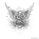 Harry Potter inspired trip to a weed gamble roulette casino tattoo design idea