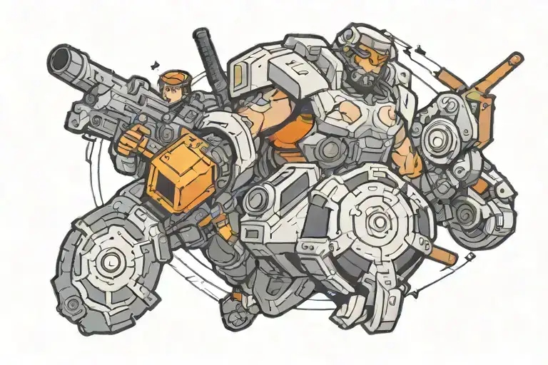 apex legends shield bar tattoo design idea