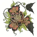 wallflower tattoo design idea