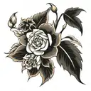 wallflower tattoo design idea