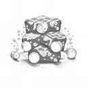 candy bar tattoo design idea