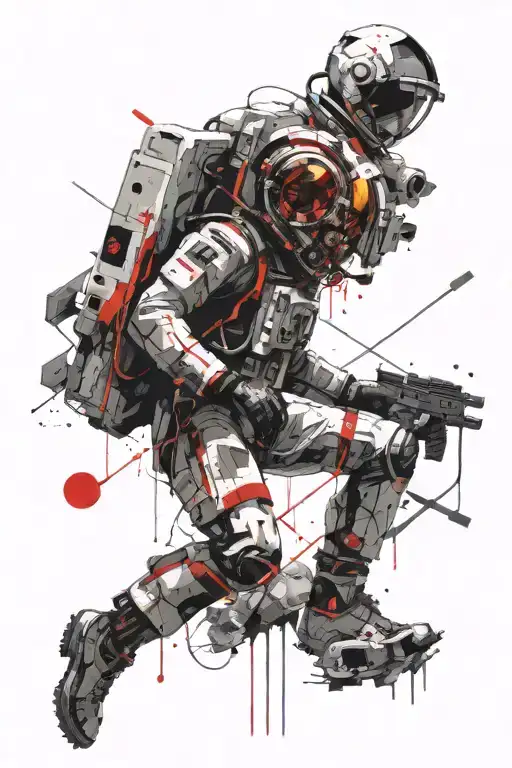 quantum mindfulness astronaut time video games the eye of god space matrix tattoo design idea