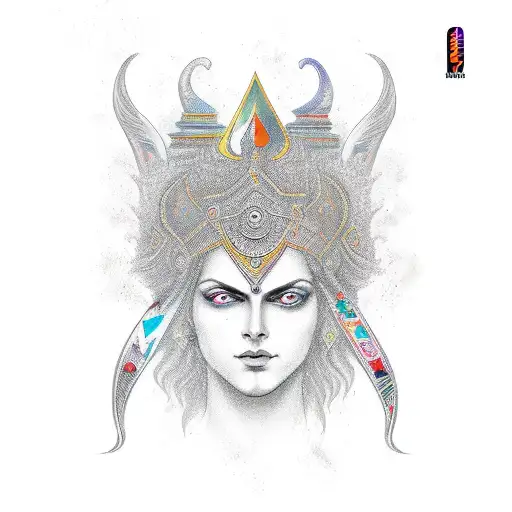 karna tattoo design idea