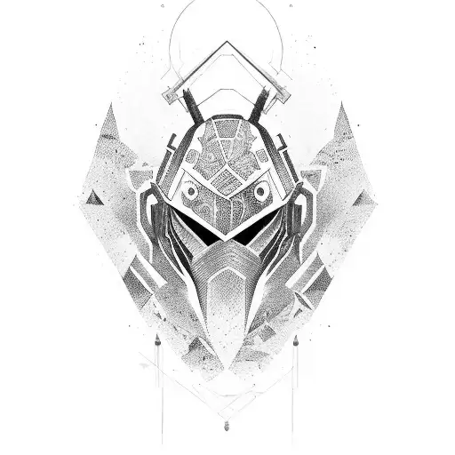 Arcângelo Miguel with armour zoodiac Sagittarius tattoo design idea